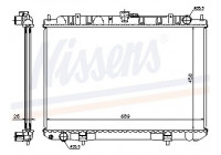 Radiator, engine cooling 68703A Nissens