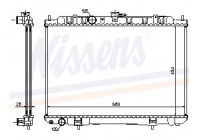 Radiator, engine cooling 68705A Nissens