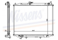 Radiator, engine cooling 68708A Nissens