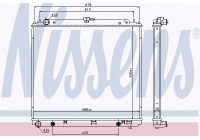 Radiator, engine cooling 68717 Nissens