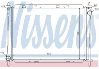 Radiator, engine cooling 68722 Nissens