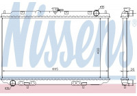 Radiator, engine cooling 68723 Nissens