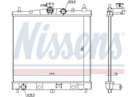 Radiator, engine cooling 68728 Nissens