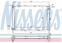 Radiator, engine cooling 68729 Nissens