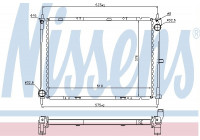 Radiator, engine cooling 68731 Nissens