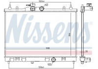 Radiator, engine cooling 68741 Nissens
