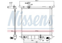 Radiator, engine cooling 68755 Nissens