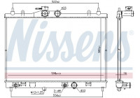 Radiator, engine cooling 68763 Nissens