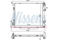 Radiator, engine cooling 68788 Nissens