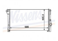 Radiator, engine cooling 68806 Nissens