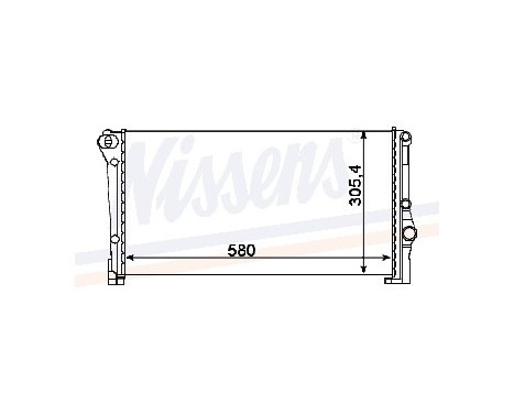 Radiator, engine cooling 68806 Nissens