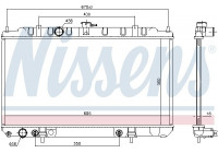 Radiator, engine cooling 68807 Nissens