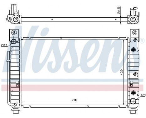 Radiator, engine cooling 69092 Nissens, Image 2