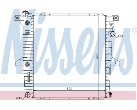 Radiator, engine cooling 69203 Nissens