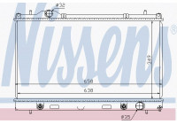 Radiator, engine cooling 69210 Nissens