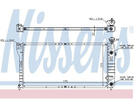 Radiator, engine cooling 69215 Nissens