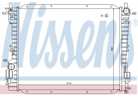 Radiator, engine cooling 69222 Nissens