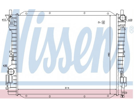Radiator, engine cooling 69222 Nissens