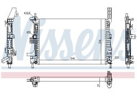 Radiator, engine cooling 69238 Nissens