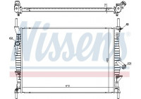 Radiator, engine cooling 69240 Nissens