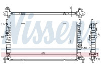 Radiator, engine cooling 69242 Nissens