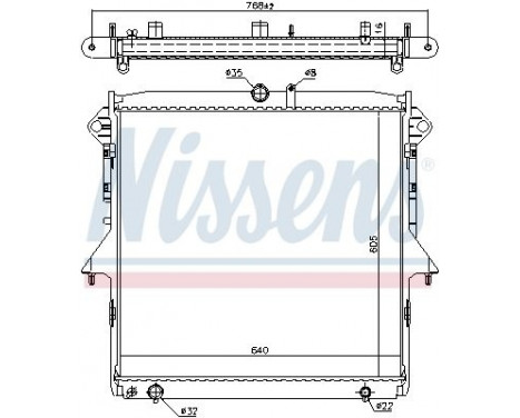 Radiator, engine cooling 69245 Nissens