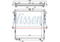 Radiator, engine cooling 69246 Nissens