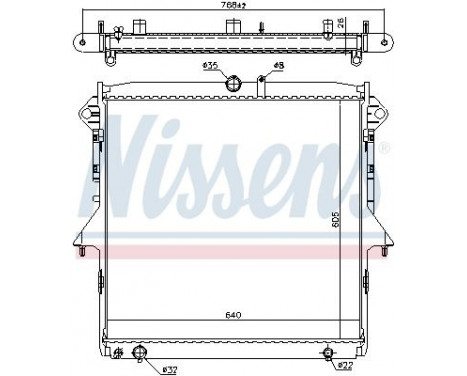 Radiator, engine cooling 69246 Nissens