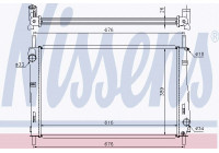 Radiator, engine cooling 69250 Nissens