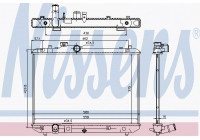 Radiator, engine cooling 69400 Nissens