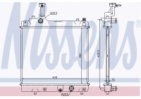 Radiator, engine cooling 69401 Nissens