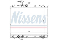 Radiator, engine cooling 69402 Nissens