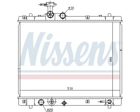 Radiator, engine cooling 69402 Nissens