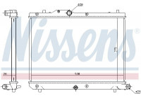 Radiator, engine cooling 69403 Nissens