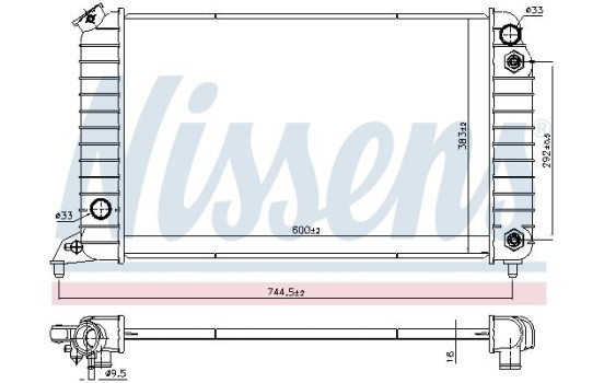Radiator, engine cooling 69454 Nissens, Image 9