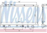Radiator, engine cooling 69463 Nissens