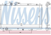 Radiator, engine cooling 69464 Nissens