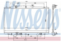 Radiator, engine cooling 69475 Nissens