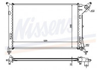 Radiator, engine cooling 69702A Nissens