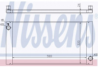 Radiator, engine cooling 69705 Nissens