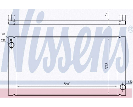 Radiator, engine cooling 69705 Nissens