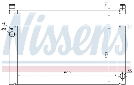 Radiator, engine cooling 69705 Nissens, Image 2