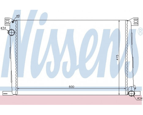 Radiator, engine cooling 69706 Nissens