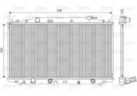 Radiator, engine cooling 701551 Valeo