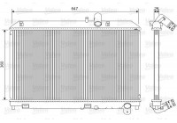 Radiator, engine cooling 701561 Valeo