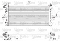 Radiator, engine cooling 701727 Valeo