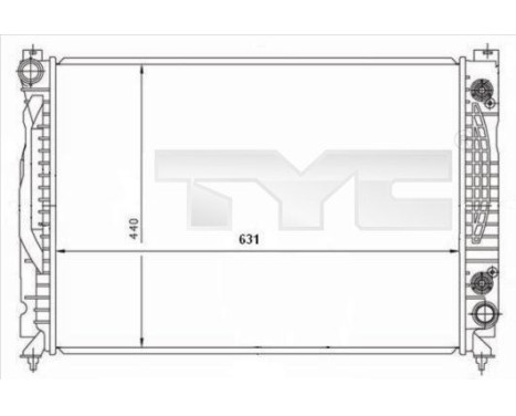Radiator, engine cooling 702-0001 TYC