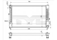 Radiator, engine cooling 702-0010-R TYC