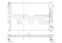 Radiator, engine cooling 702-0017 TYC