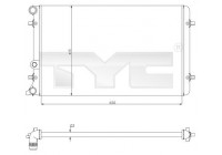 Radiator, engine cooling 702-0033 TYC